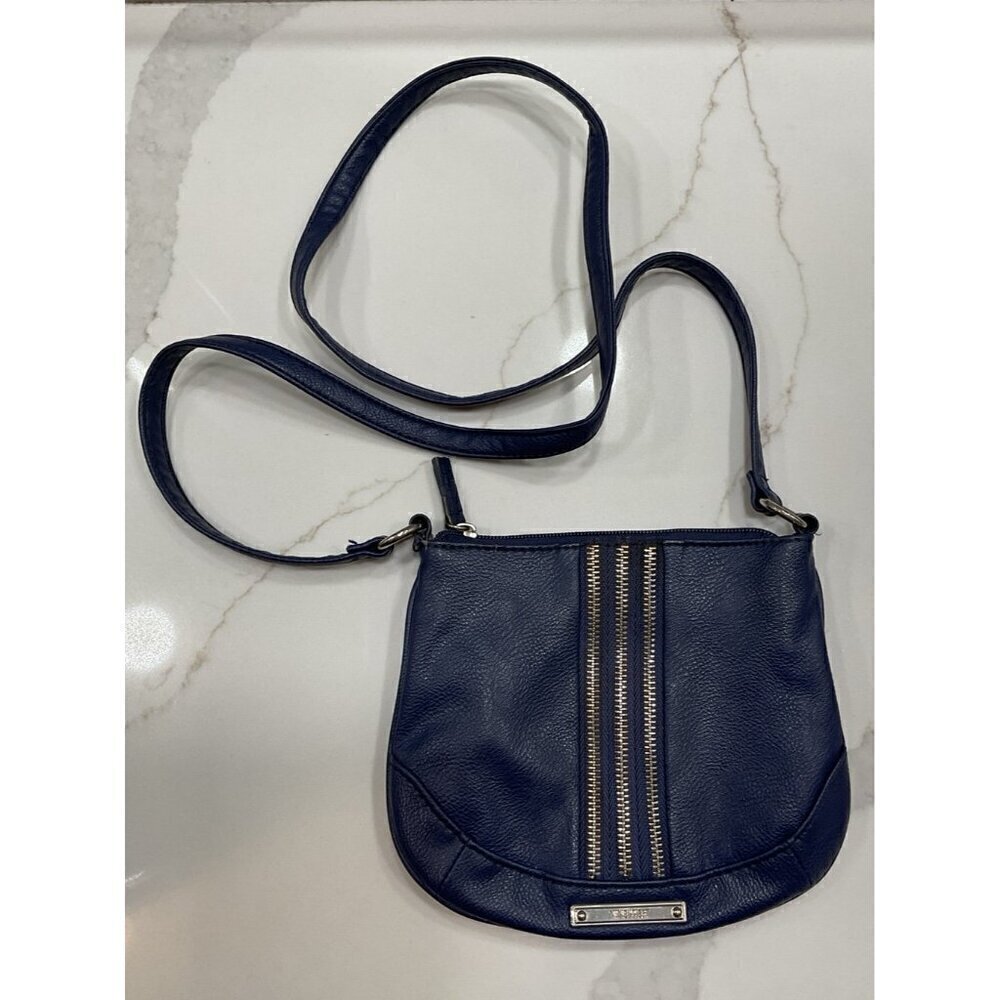 Nine West Fuex Leather Nazy Mini Crossbody Zipper Accents